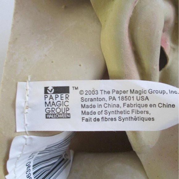 Paper Magic Group Mask Scary Guy Goggles Hair Eyebrows Goatee Latex 2003 - Picture 10 of 10